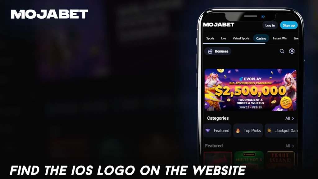 Find the iOS Logo on the Website