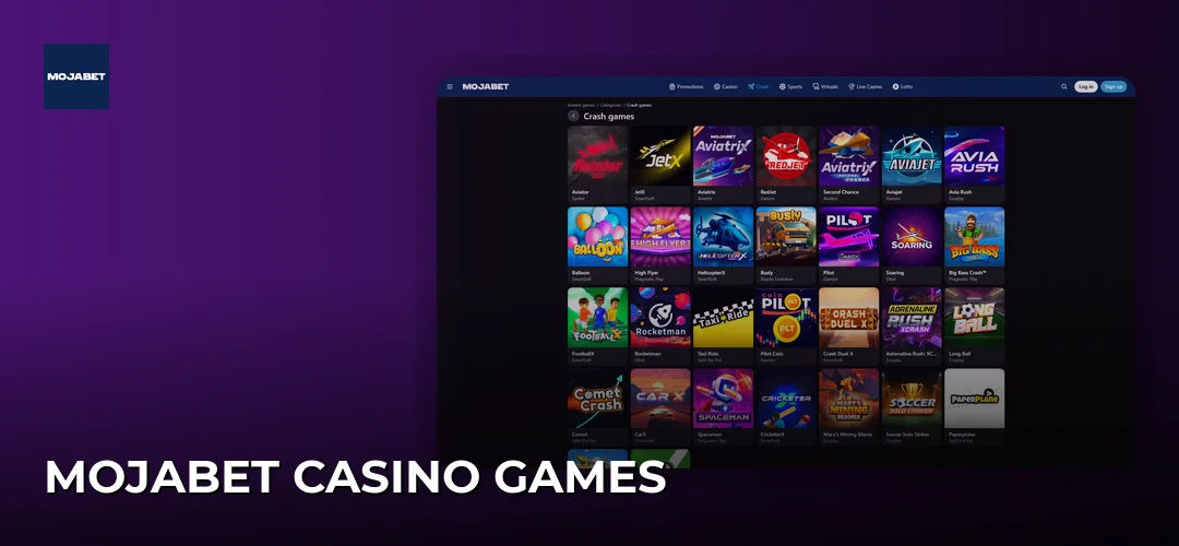 Mojabet Casino Games