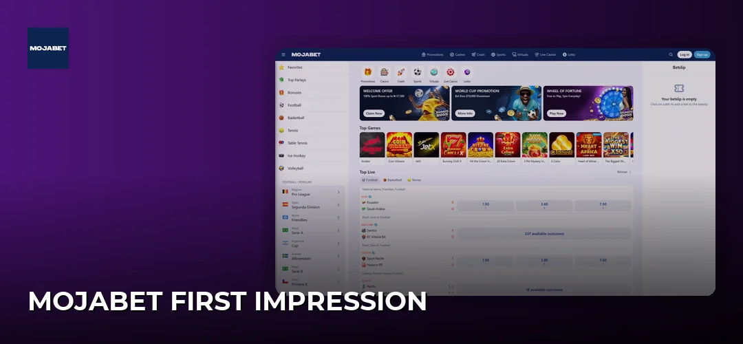 Mojabet First Impression