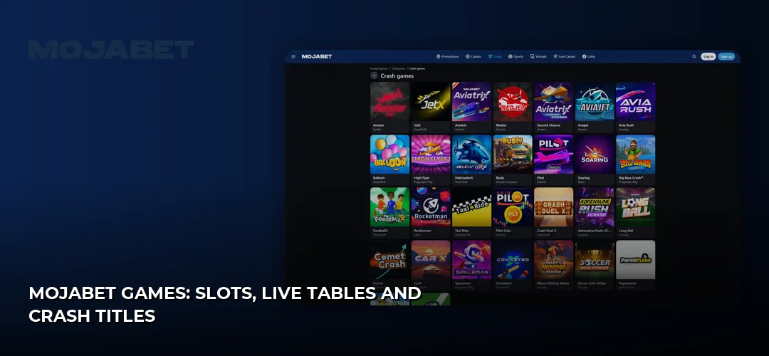 Mojabet promotional banner