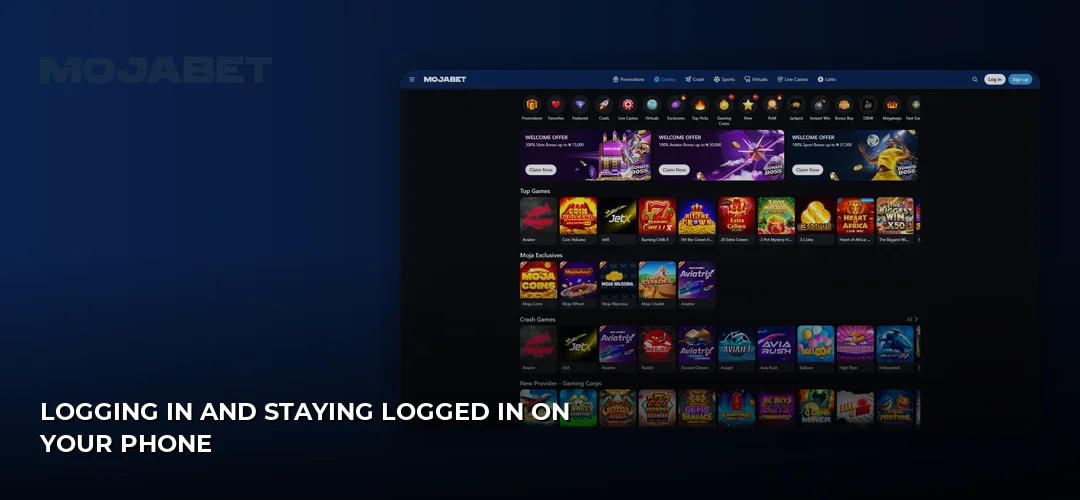 Mojabet promotional banner