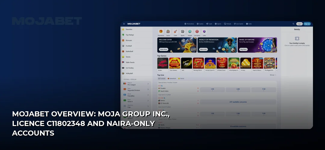Mojabet promotional banner